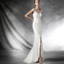 Wedding dress with a slit by Pronovias