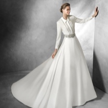 Shirt Style Wedding Dress by Pronovias