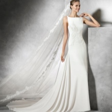 Wedding dress with drapery from Pronovias 2016