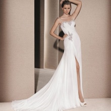 La Sposa wedding dress with a slit