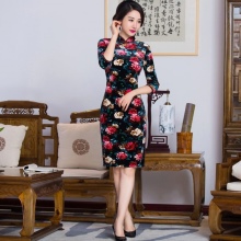 Chinese flowered dress