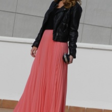 chiffon pleated skirt