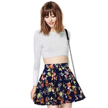 short floral skirt