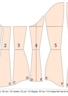 Pattern for a wedding corset