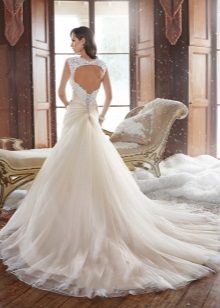 Flared wedding dress skirt