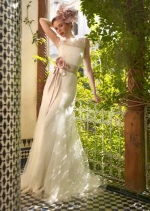 Straight Lace Wedding Dress