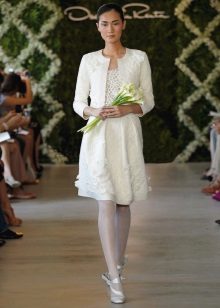 Short wedding dress Oscar de la Renta