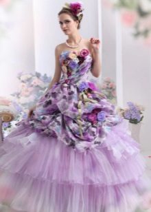 Lilac wedding dress