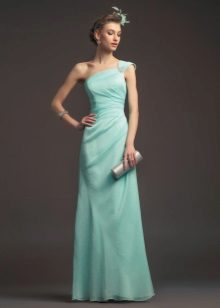 Turquoise Simple Wedding Dress