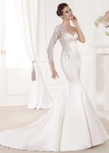 Mermaid wedding dress for low