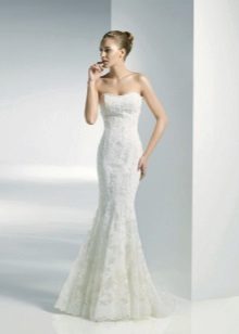 Mermaid wedding dress for low