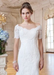 Short Sleeve Wedding Dress