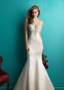 Mermaid wedding dress for a second marriage