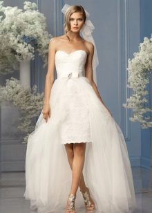 Wedding dress sheath with skirt