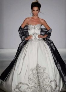 Silver wedding dress