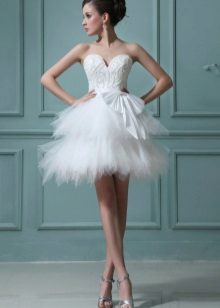 Wedding dress with tutu