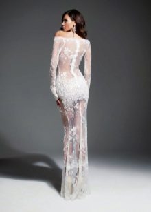 Sheer Frank Wedding Dress