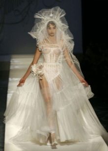 Sheer Frank Wedding Dress