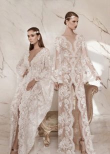 Lace transparent dresses from Lior Charchy