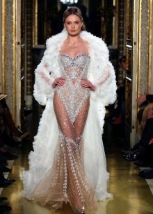 Frank dress from Zuhair Murad wedding rhinestones