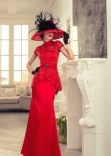 Red wedding dress by Tatiana Kaplun