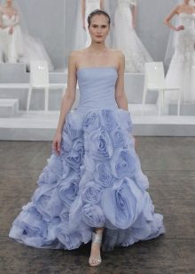 Wedding dress from Monique Lhuillier blue