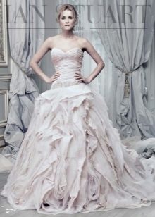 Wedding dress from Ian Stuart with drapery