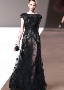 Elie Saab estélyi ruha fekete