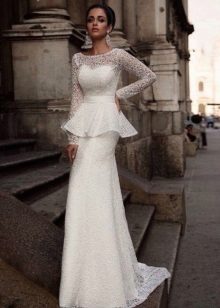 Wedding dress with basky from Milano 2015 collection