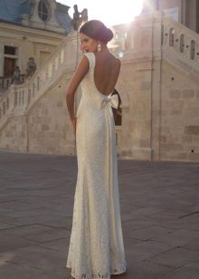 Straight wedding dress from Crystal design