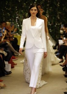 Trouser wedding suit