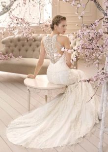 Wedding dress with lace back 2016