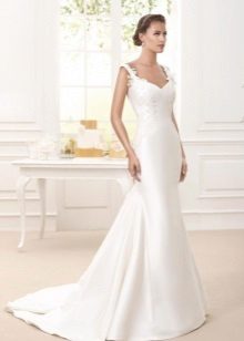 Wedding dress mermaid from satin 2016