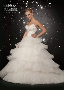 Wedding dress with a multi-tiered skirt from To Be Bride 2011