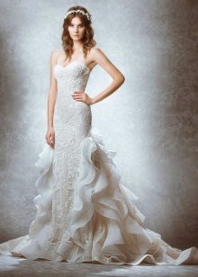 Wedding dress from Zuhair Murad 2015 with ruffles