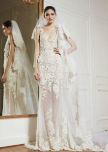 Wedding dress from the collection of 2013 translucent