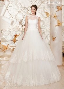 Wedding dress with a multi-tiered skirt from the Breath of Spring collection