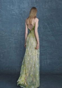 Green wedding dress