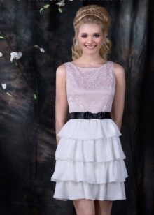 Wedding dress from the EUROPE COLLECTION collection short tiered