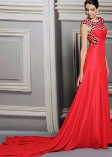 Red Wedding Dress with Train