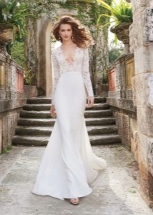 Straight Wedding Dress with Lace