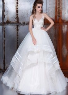 Magnificent multi-layered wedding dress