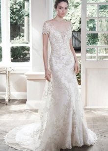 Lace Openline Wedding Dress with Maggie Sotero Sleeve