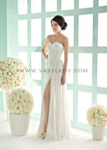 Wedding dress with a slit from Vasilkova