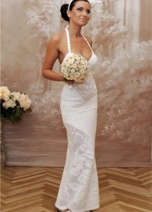 Crochet file knitted crochet wedding dress