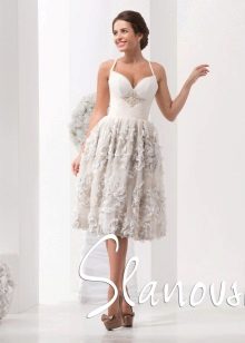 Short wedding dress by Slanowski