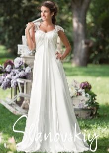 Empire wedding dress from Slanovskiy