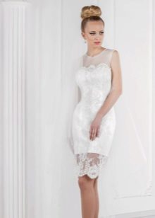 Wedding dress from Oksana Mucha with a removable skirt