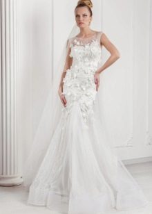 Wedding dress from Oksana Mucha with voluminous elements