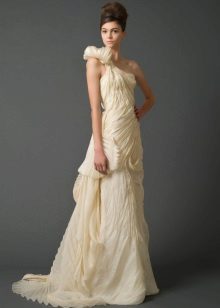 Wedding dress from Vera Wong from the 2011 collection on one shoulder